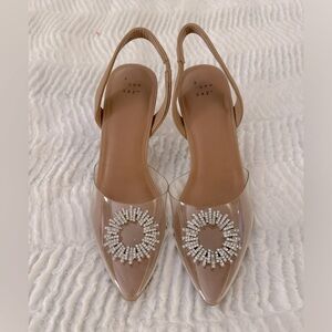 Clear Rhinestone Heels